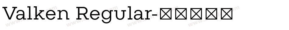 Valken Regular字体转换